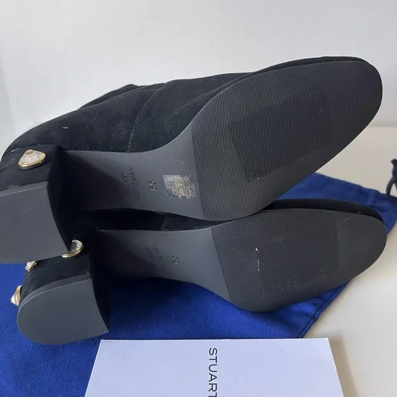 NEW STUART WEITZMAN ALLSHINE 60 SUEDE BOOTIE